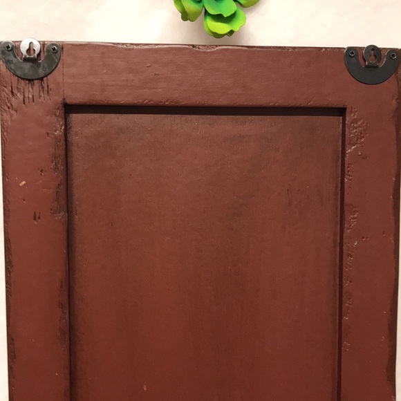 Vintage Chicken Hand painted rooster on wood shabby chic French country Home - Picture 7 of 9